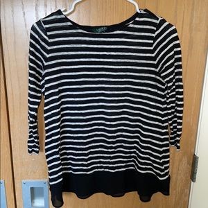 Ralph Lauren 3/4 Length Sleeve Blouse